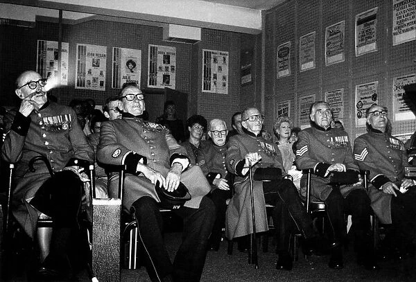 At the CSE Theatre in London the front row was made up of Chelsea Pensioners