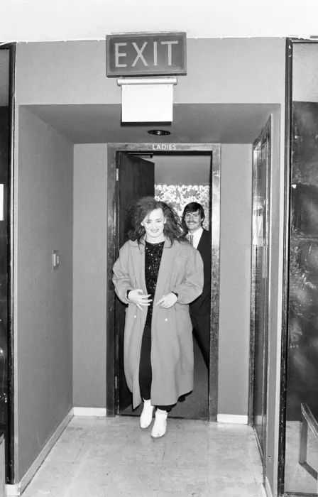 Framed Print : Culture Club singer Boy George who was shown the door at the Hilton Hotel by security man