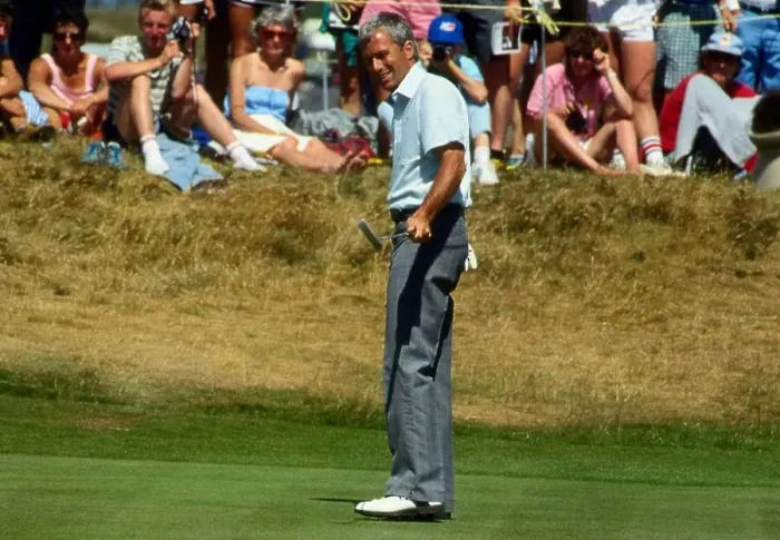 Framed Print : Curtis Strange golfer in action July 1989 Framed Print : Curtis Strange golfer in action July 1989