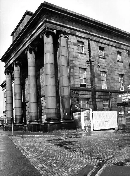 Curzon Street station in Birmingham, with its impressive iconic columns