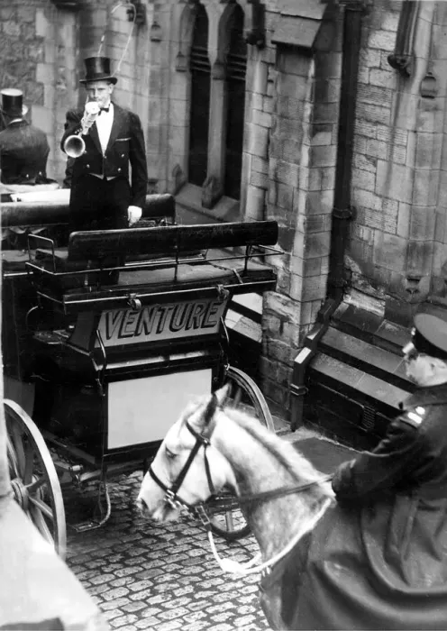Framed Print : A custom which lapsed in 1914 was revived in Durham City when the judges proceeded Framed Print : A custom which lapsed in 1914 was revived in Durham City when the judges proceeded
