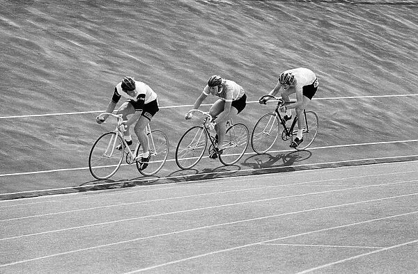 Cycling at Clairville Stadium. Circa 1975