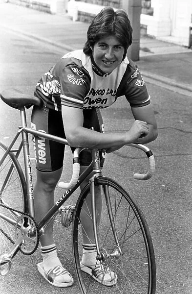 Cyclist Louise Jones. 8th August 1988