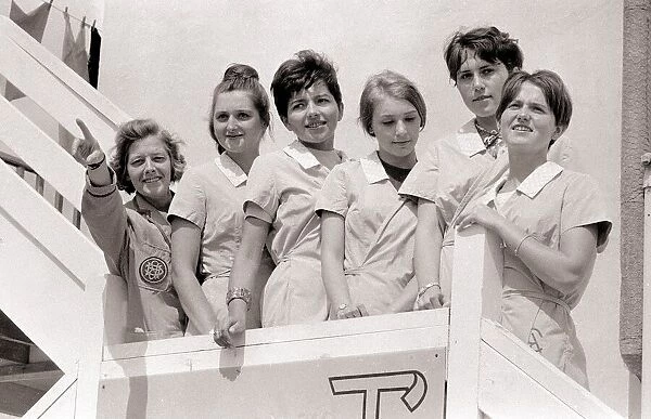 Czech workers at Britains Butlins Camp in Barry, South Wales. August 1968