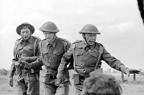 Dads Army Actor Clive Dunn who plays Corporal Jones right to left Ian Lavender