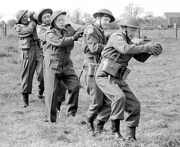 Dads Army Actor Clive Dunn who plays Corporal Jones Ian Lavender as pike