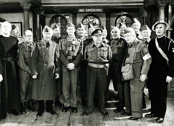 Dads Army Television programme Captain Mainwaring inspects his troops
