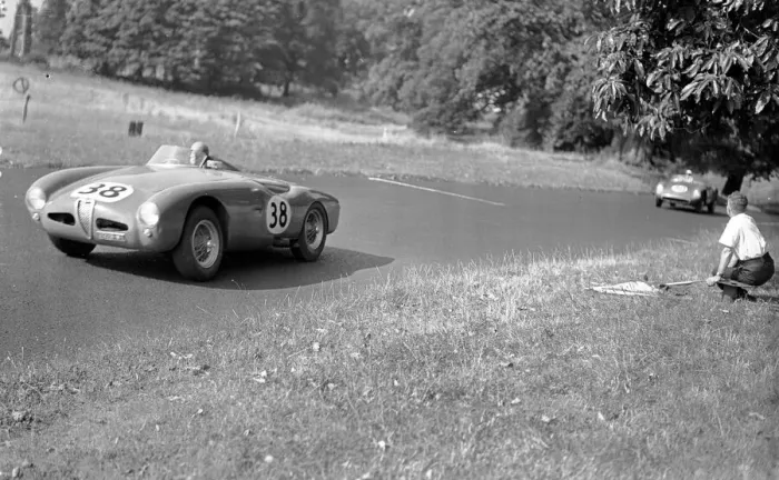 Framed Print : Daily Herald race meeting at Oulton Park. August 1955 Framed Print : Daily Herald race meeting at Oulton Park. August 1955