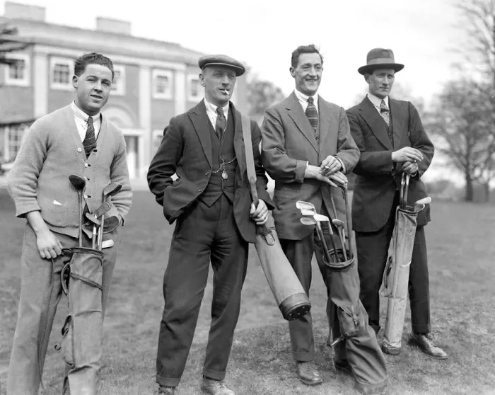 Framed Print : Daily Mirror Golf Competition for footballers - April 1924 B Framed Print : Daily Mirror Golf Competition for footballers - April 1924 B