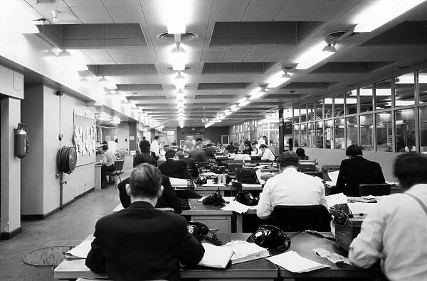 Daily Mirror Offices, Holborn, London, 23rd November 1965. Newsroom