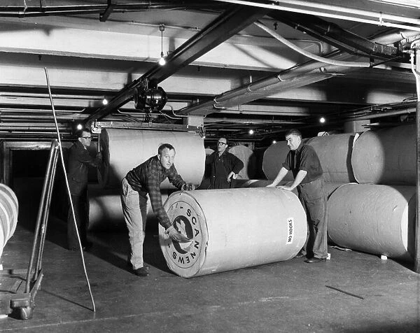 Daily Mirror Printing Presses June 1960 The reel room at Geraldine House