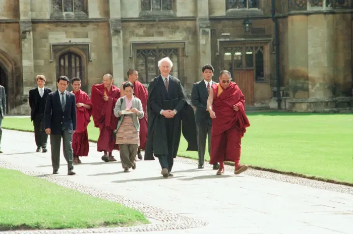 Framed Print : Dalai Lama Lecture at Kings College Chapel, King