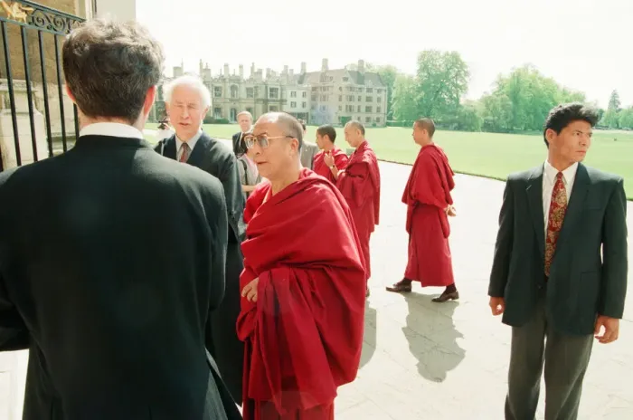 Framed Print : Dalai Lama Lecture at Kings College Chapel, King