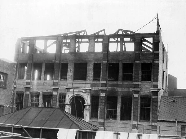 Damage cause by air raids in Cardiff. Circa 1941