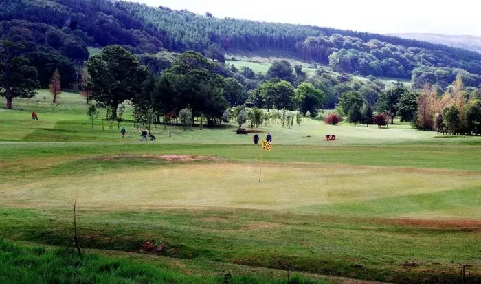 Framed Print : One of the damaged greens at Largs Golf Club May 1998 Framed Print : One of the damaged greens at Largs Golf Club May 1998