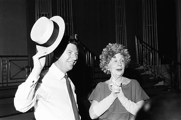 Dame Edith Evans seen here with Max Bygraves 16th July 1964