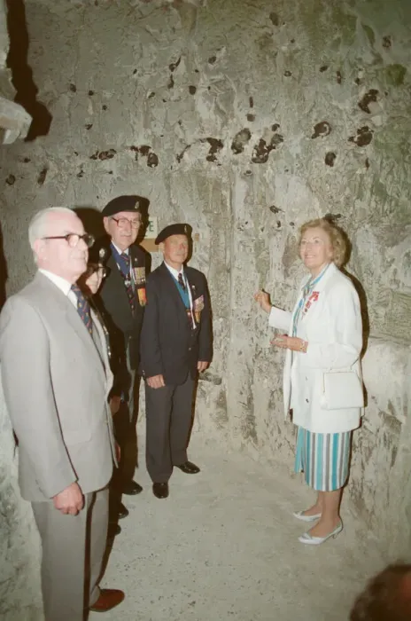 Framed Print : Dame Vera Lynn opens English Heritage Hellfire Corner at Dover Castle, Kent. England Framed Print : Dame Vera Lynn opens English Heritage Hellfire Corner at Dover Castle, Kent. England