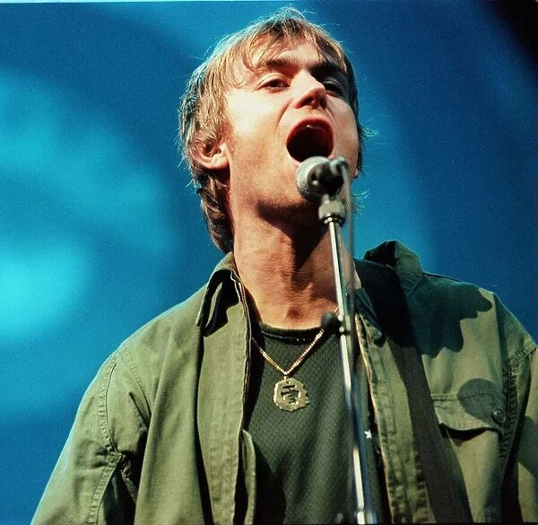 Damon Albarn at T in the Park July 1999 open air concert Balado Airfield
