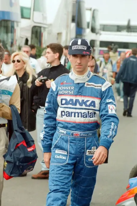 Framed Print : Damon Hill of Arrows-Yamaha, 1997 British Grand Prix, held at the Silverstone Circuit