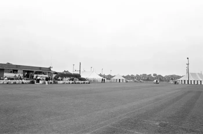 Framed Print : A damp Acklam Park where Yorkshire were suppose to play their Britannic Assurance County Framed Print : A damp Acklam Park where Yorkshire were suppose to play their Britannic Assurance County