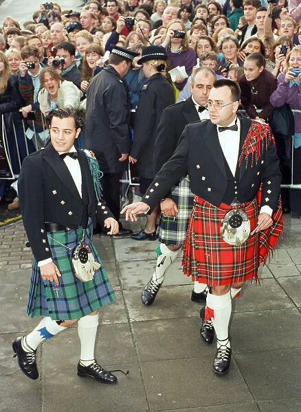 Dan Falzon attends the premiere of Braveheart in Stirling, Scotland. 3rd September 1995