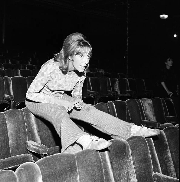 Dancer, choreographer and actress Gillian Lynne during rehearsals a Drury Lane for '