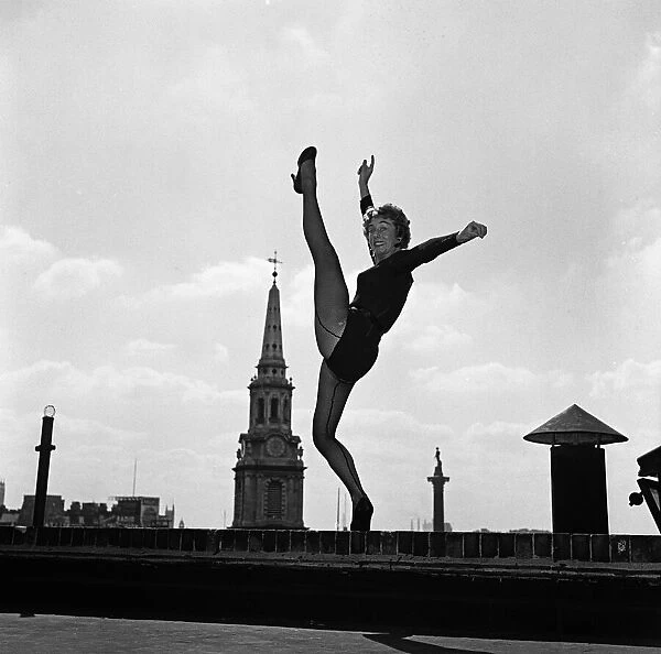 Dancer Gillian Lynne, the lead solo dancer of a new American musical Can Can which is
