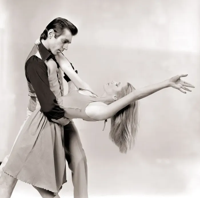 Framed Print : Dancing Duo John and June demonstrate the dance The Tango Hustle Framed Print : Dancing Duo John and June demonstrate the dance The Tango Hustle