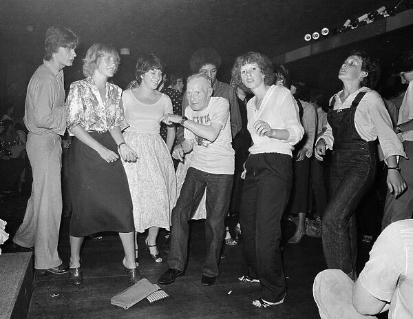 Dancing grandad Edwon Rolestone shows off some of his moves. 6th May 1979