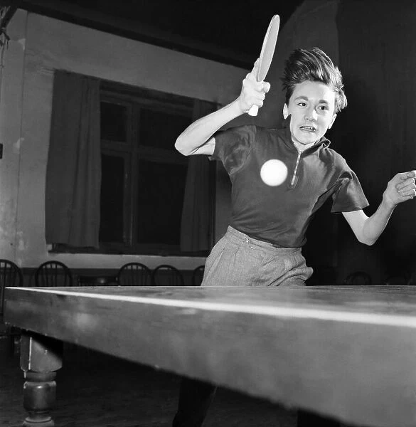 Daniel Perry. Table Tennis Contest. August 1953 D461-005