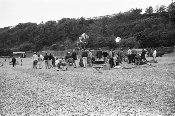 Framed Print : Darling Buds of May filming in Folkestone 31st May 1991 Framed Print : Darling Buds of May filming in Folkestone 31st May 1991