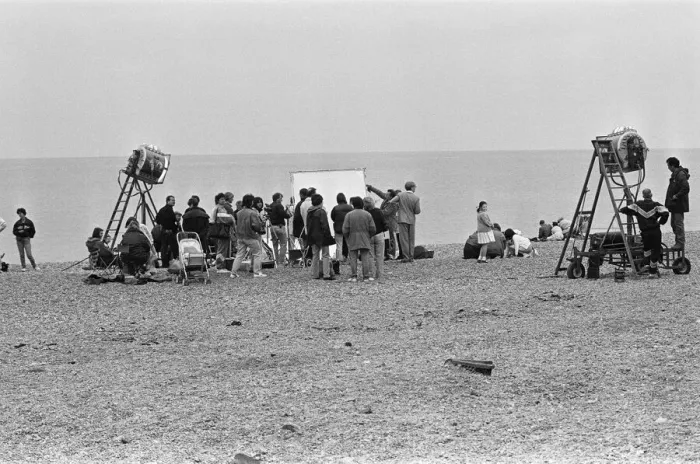 Framed Print : Darling Buds of May filming in Folkestone 31st May 1991 Cast Framed Print : Darling Buds of May filming in Folkestone 31st May 1991 Cast