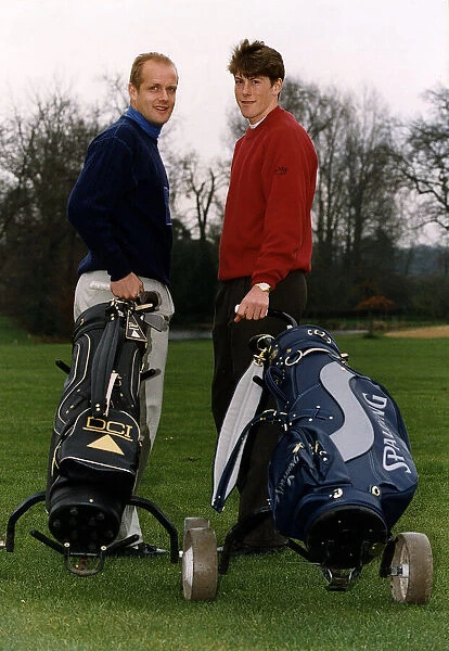 Darren Anderton and Colin Clarke strikers with Portsmouth FC at Meon Valley Golf