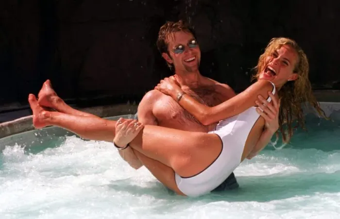Framed Print : Darren Day and Tracey Shaw frolic in the pool in Las Vegas Framed Print : Darren Day and Tracey Shaw frolic in the pool in Las Vegas