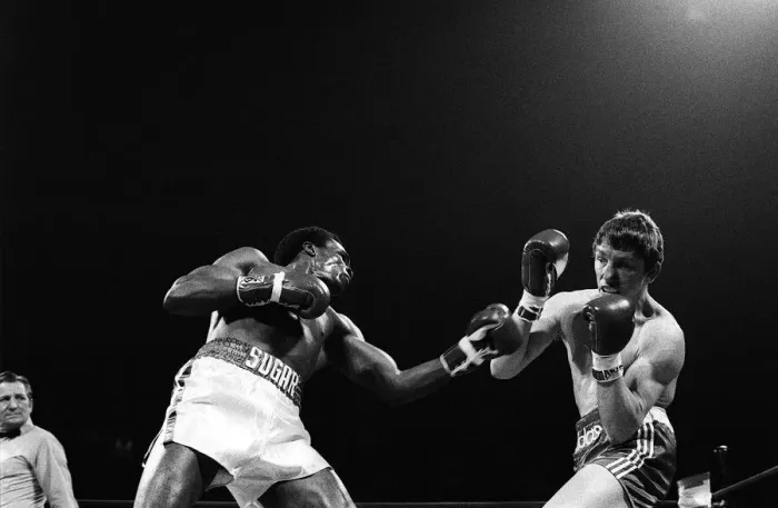 Framed Print : Dave Boy Green v Sugar Ray Leonard - Apr 1980 Dave Boy Framed Print : Dave Boy Green v Sugar Ray Leonard - Apr 1980 Dave Boy