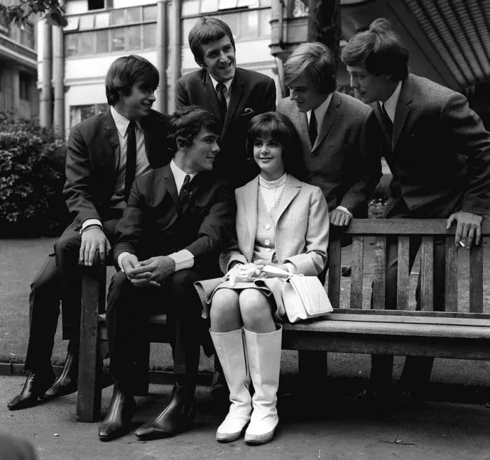 Framed Print : Dave Clark Five with winner of Revlon Competition Kathy Sheron from New York at the Savoy Framed Print : Dave Clark Five with winner of Revlon Competition Kathy Sheron from New York at the Savoy