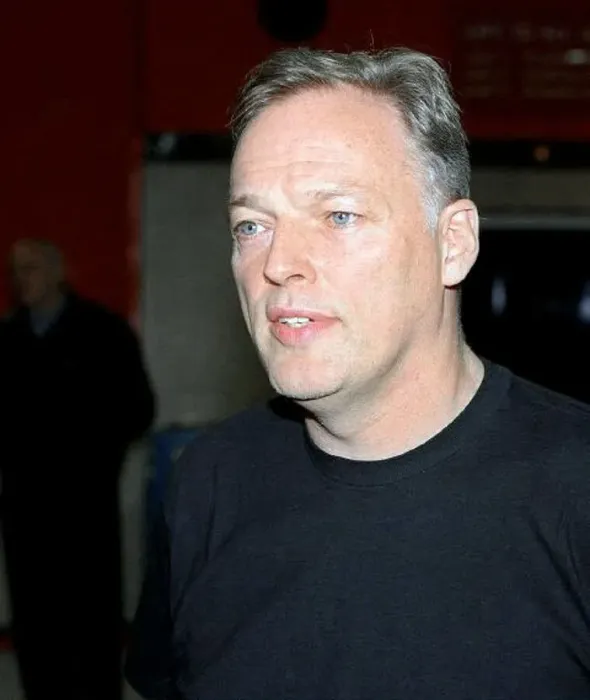 : Dave Gilmour of pop group Pink Floyd at press conference before tonights show : Dave Gilmour of pop group Pink Floyd at press conference before tonights show