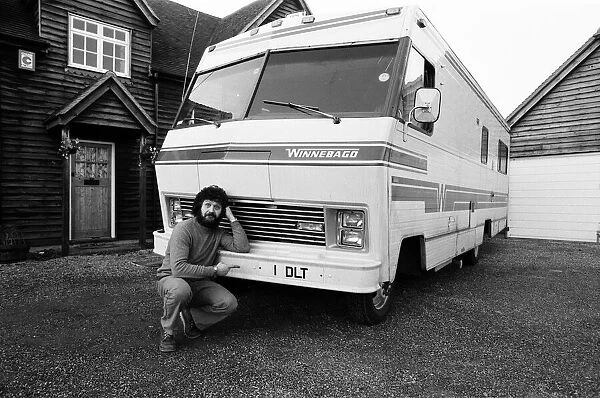 Dave Lee Travis, BBC Radio One DJ prepares to take his show on the road