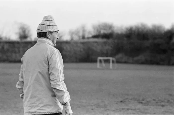 Framed Print : Dave Sexton, Coventry City Manager, pictured during training session ahead of FA Cup