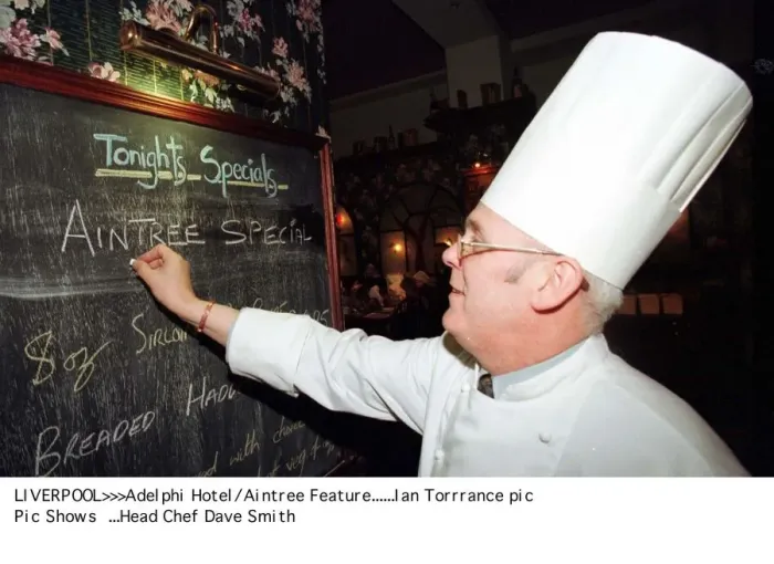 Framed Print : Dave Smith tv programme Hotel April 1998 chef featured tv programme about staff in Framed Print : Dave Smith tv programme Hotel April 1998 chef featured tv programme about staff in