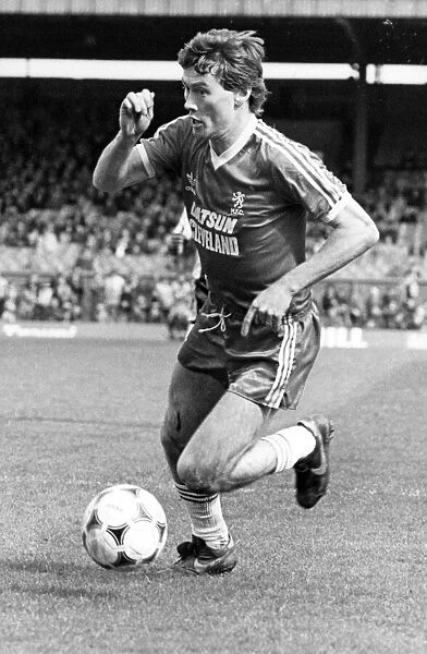 Dave Thomas playing for Middlesbrough. Circa 1981