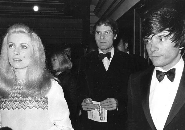 David Bailey and wife Catherine Deneuve at film premiere - 19th April 1967