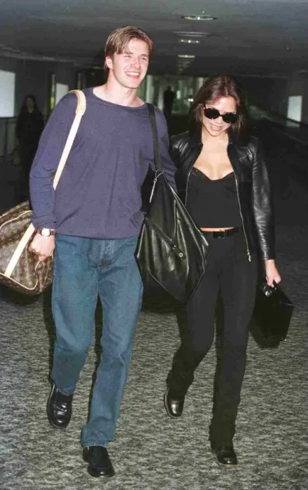 Framed Print : David Beckham Manchester United football star and Victoria Adams Posh Spice of the Spice Framed Print : David Beckham Manchester United football star and Victoria Adams Posh Spice of the Spice