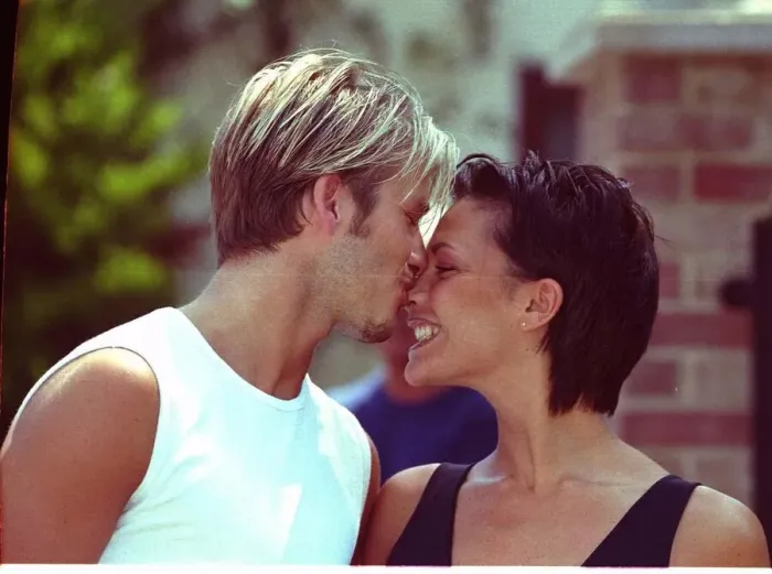 Framed Print : David Beckham and Victoria Adams ('Posh Spice Framed Print : David Beckham and Victoria Adams ('Posh Spice