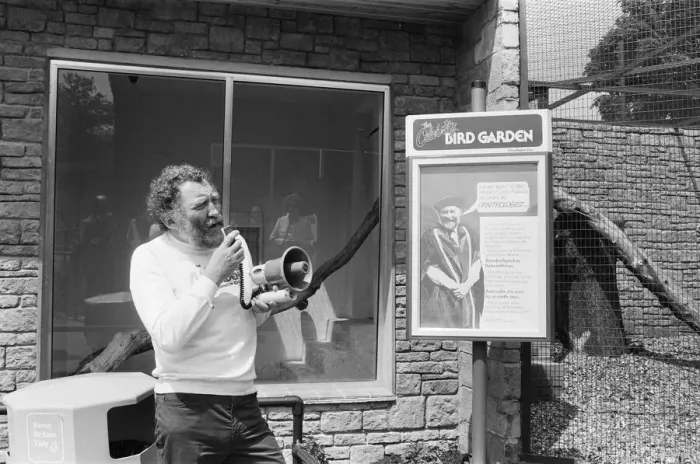 Framed Print : David Bellamy at the opening of The Celebrity Bird Garden at Chessington Zoo Framed Print : David Bellamy at the opening of The Celebrity Bird Garden at Chessington Zoo