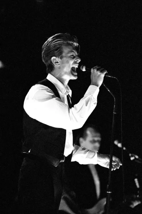 Framed Print : David Bowie performing at The Birmingham NEC, as part of his 1990 Sound Framed Print : David Bowie performing at The Birmingham NEC, as part of his 1990 Sound