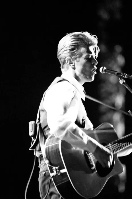 Framed Print : David Bowie performing at The Birmingham NEC, as part of his 1990 Sound Framed Print : David Bowie performing at The Birmingham NEC, as part of his 1990 Sound