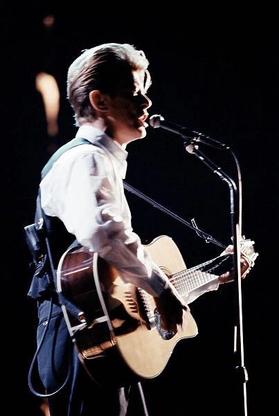 David Bowie performing at The Birmingham NEC