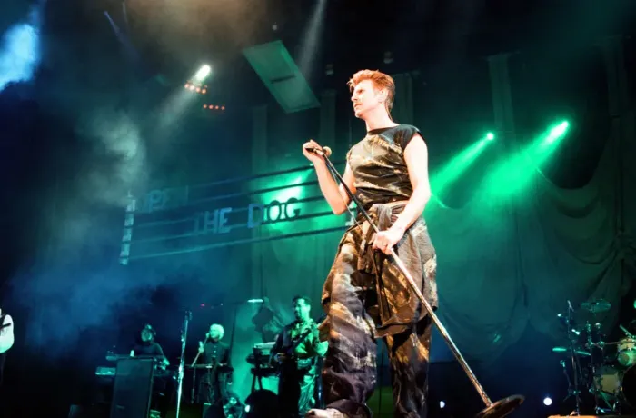 Framed Print : David Bowie performing at the NEC, Birmingham. Outside Tour. 21st November 1995