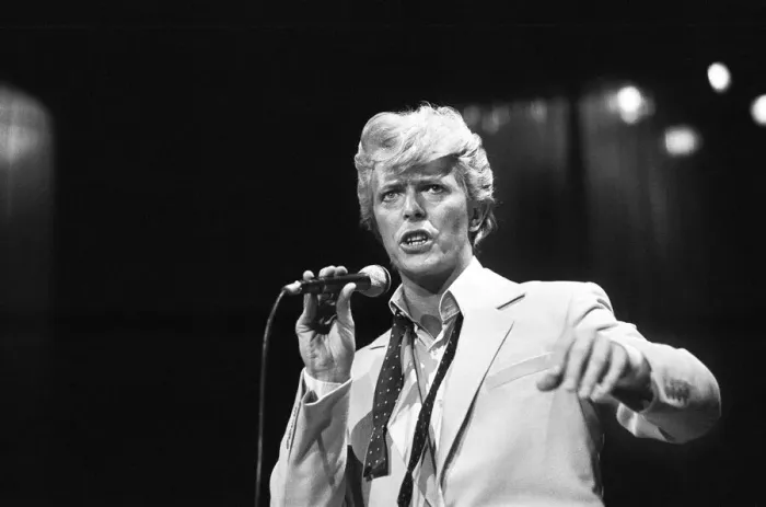 Framed Print : David Bowie performing at the NEC, Birmingham. Serious Moonlight Tour. 5th June 1983 Framed Print : David Bowie performing at the NEC, Birmingham. Serious Moonlight Tour. 5th June 1983